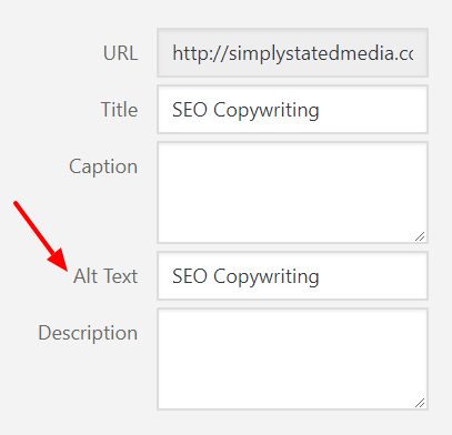 alt image seo wordpress