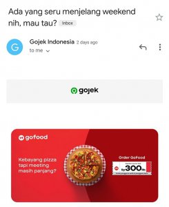 non stop email marketing by gojek