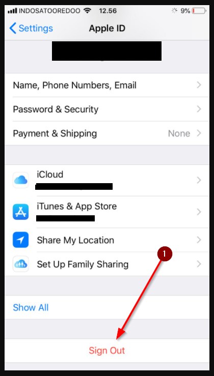 Keluar Dari Akun Apple Yang Lama Untuk Membuat Id Baru